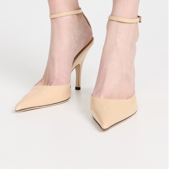 NWOT BY FAR Eliza Kraft Patent Leather Pumps - Picture 2 of 8
